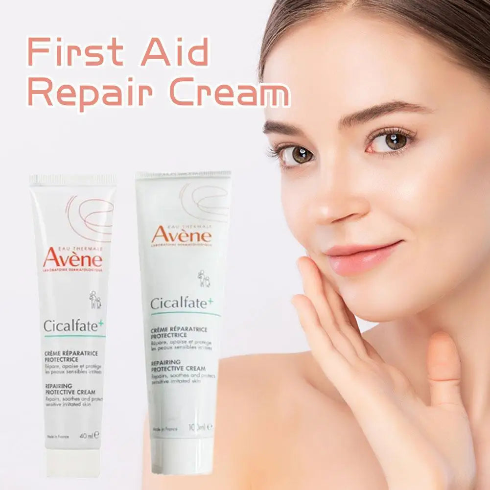 Avene Series Facial Skin Care - Repairing Protective Cream, SPF50+ Sunscreen, Nettoyant Cleansing Gel, Nourish Lip Balm