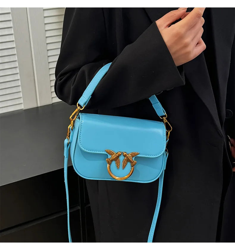 Ladies' Handbag, Swallow Bag, High-end, Fashionable, Versatile, Single Shoulder Crossbody Bag, Small Square Bag, Commuting Bag