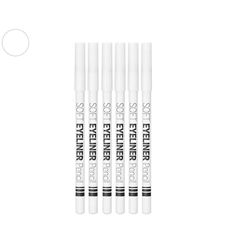 Smooth Waterproof White Eyeliner Pencil - Long-Lasting Eye Brightener Easy Wear Fashion Makeup Tool for Smooth Application