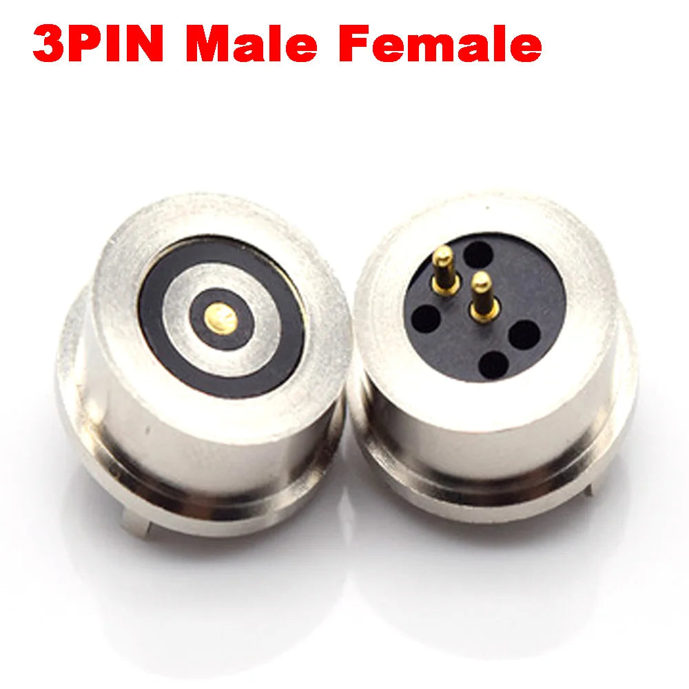 1Pair 2/3/4/5/6Pin waterproof high current magnet suction spring pogo pin male female probe DC power charging magnetic connector