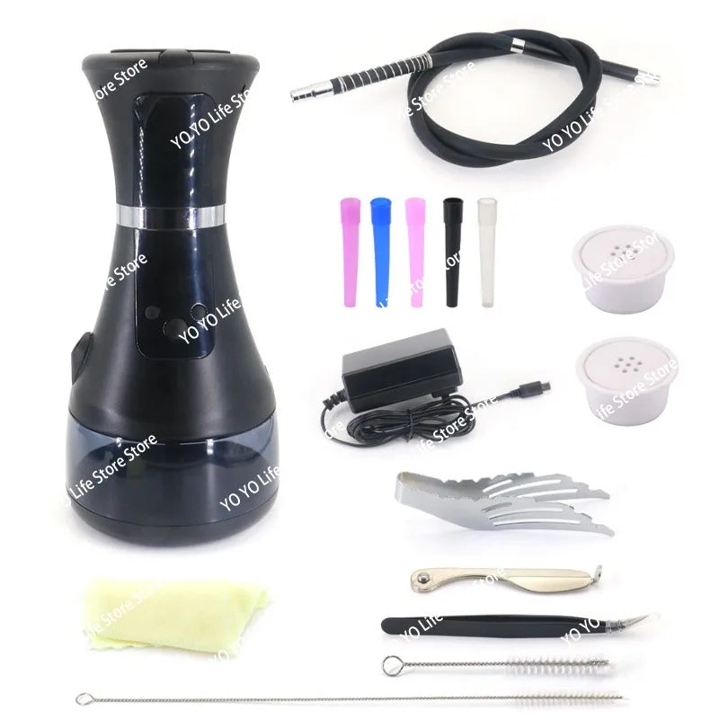 New Design LED Smart Hookah Rechargeable Electric Hookah Shisha Set
