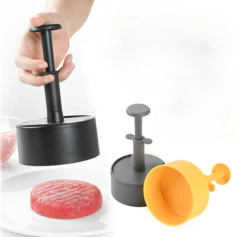 ABS Plastic Round Press Burger Meat Press Household Meat Patty Press Kitchen Manual Non-stick Meat Press