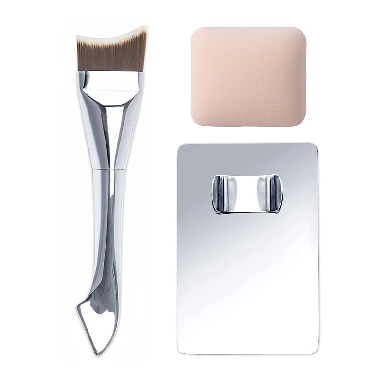 Ultra-Thin Foundation Brush Mixing Palette Makeup Sponge Puff for Seamless Blending of Cream and Liquid Makeup Professional Tool