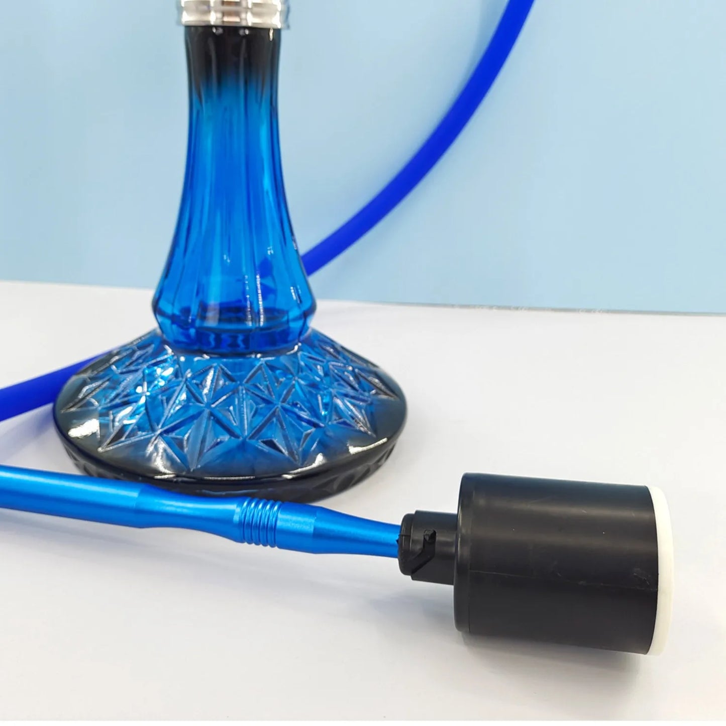 Shisha Smoking Tool With RGB Led Usb Recharging Hookah Electronic Strong Air Pump Utensil for Starter Save Breath Accessories