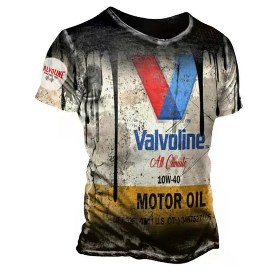 Summer Men's T Shirt 3D Printed American Top Short Sleeve Quick Dry Vintage T Shirt Men's O Neck Pullover Oversized Sportswear