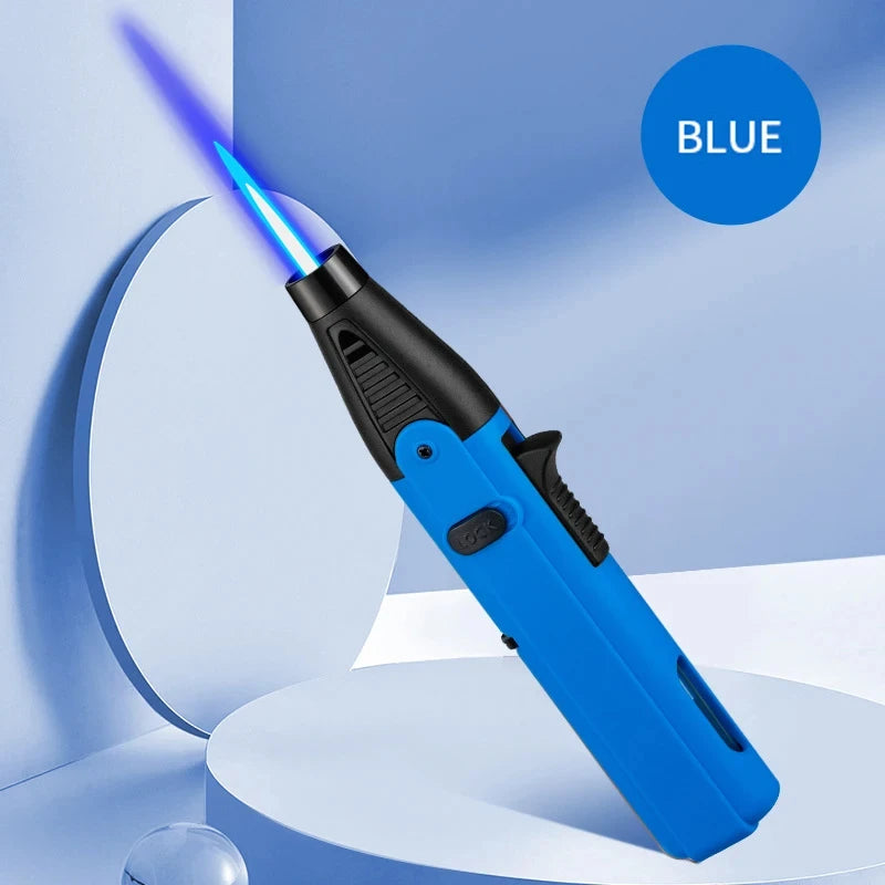 1300℃ Jet Flame Gas Lighter 360 Degree Inverted Turbo Torch Lighter Refillable Butane Kitchen BBQ Ignition Gun Windproof Lighter