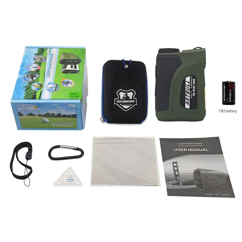 ARTBULL Long Distance Laser Rangefinder 1600m 2000m Outdoor Laser Distance Meter For Golf Hunting with Decimal place 0.1m\yard