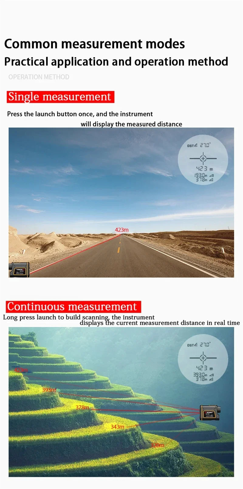 SNDWAY Golf Laser Distance Meter Rangefinder for Hunting 1000M 1500M 2000M Laser Telemeter Golf Camera Outdoor Telescope