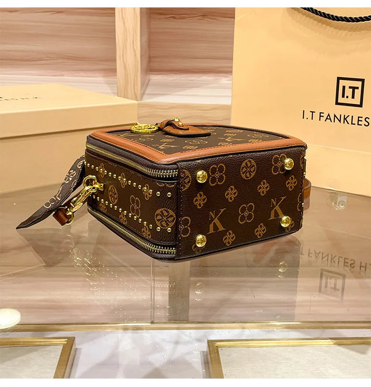 Ladies' handbag, light luxury square bag, 2026 autumn and winter new style, high-end and high designer single shoulder crossbody