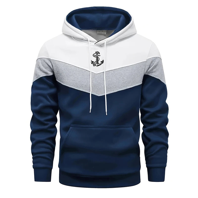 Mens Sweatshirts Casual Printing Tricolor Hoodies Daily Sports Jogging Man Clothing Single Piece Versatile Street Tops Pants