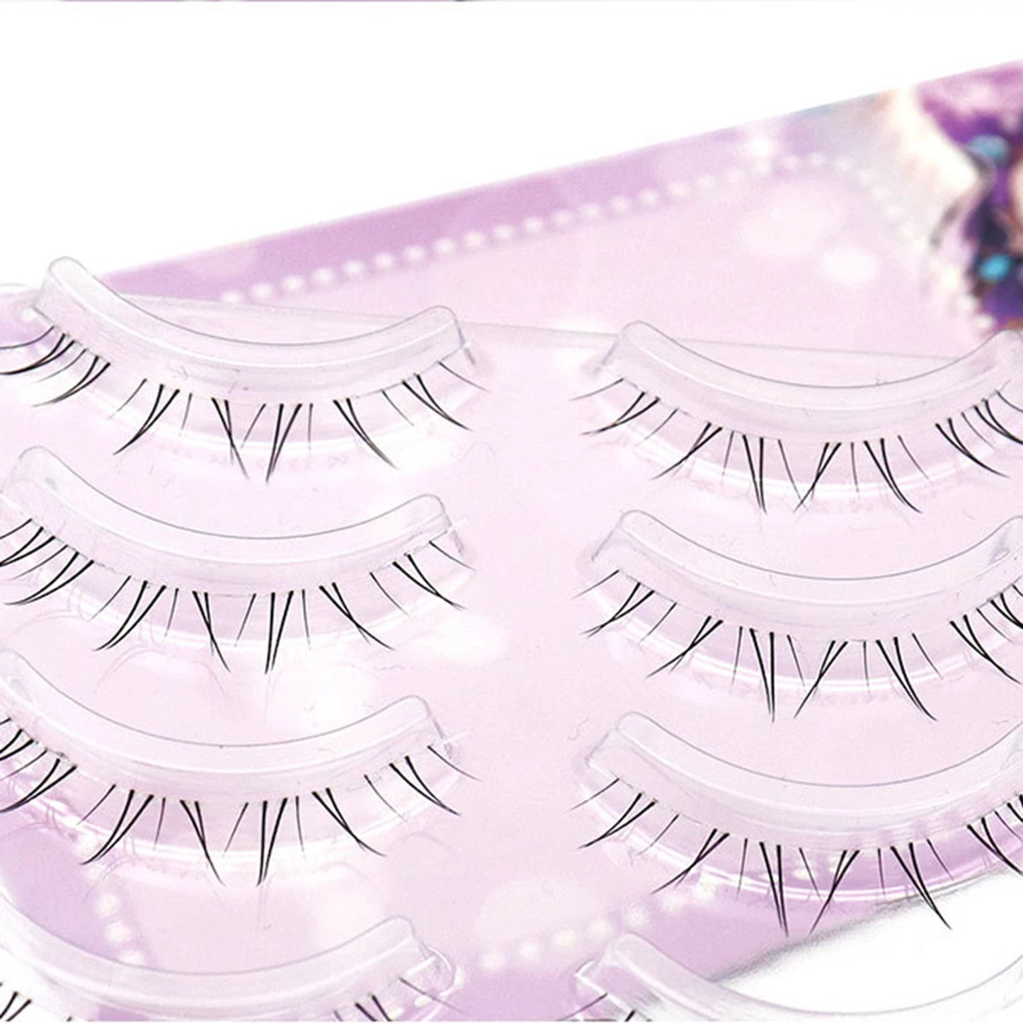 5 Pairs 4-8mm Antique Cartoon Lower False Eyelashes Wispy Cluster Natural Daily Eyelash Extensions For Beauty Eye Cosplay Makeup