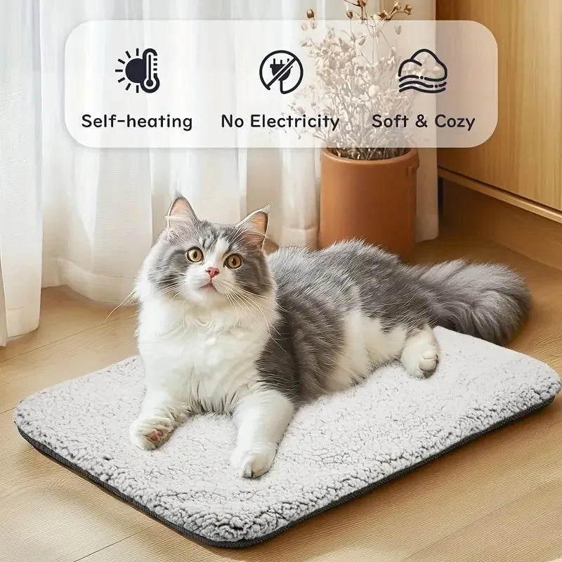 Pet Mat Washable Removable Pet Heat Storage Pad Cat Dog Thermal Insulation Heating Pad Dog Accessories