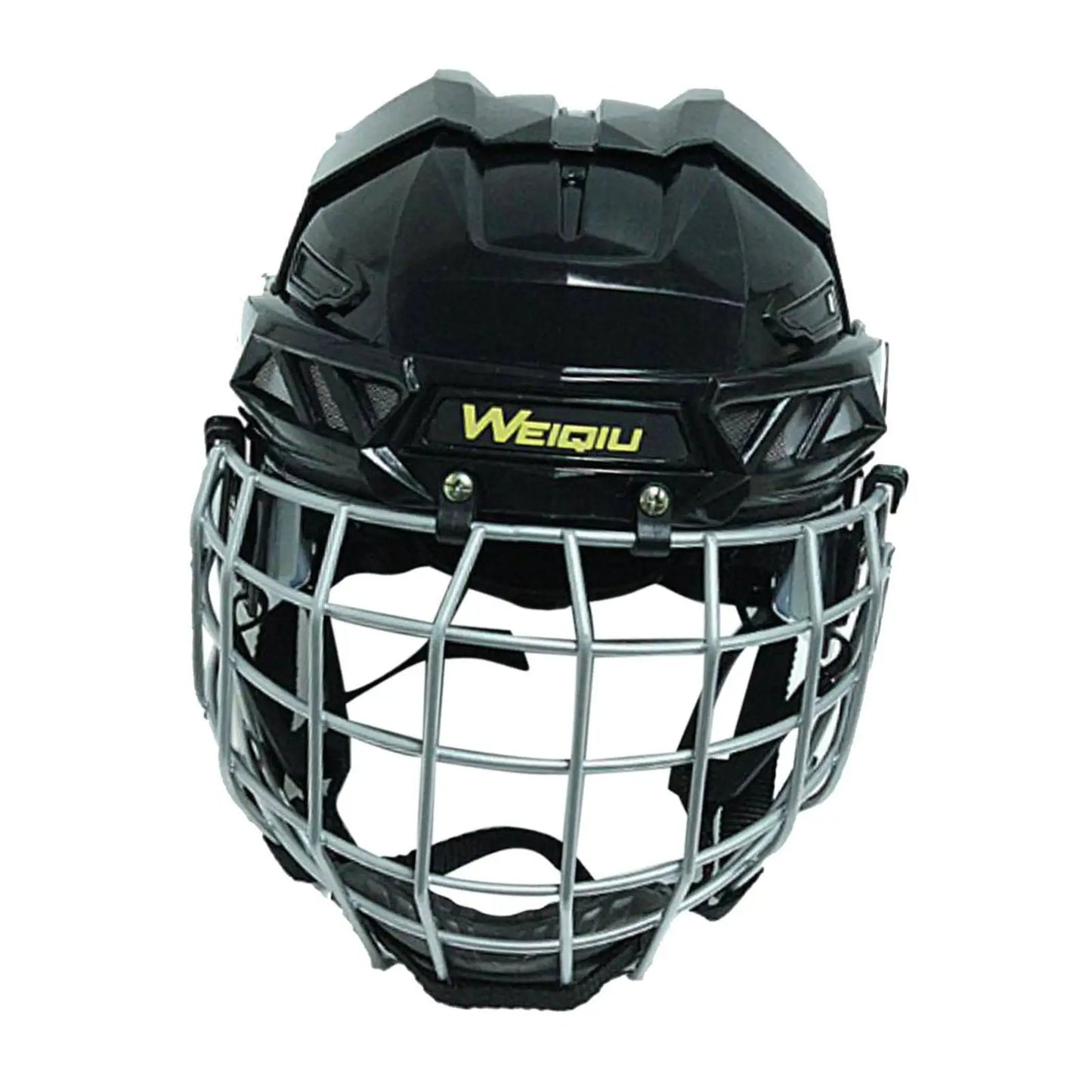 Hockey Helmet Ice Skate Helmet Ice Hockey Helmet Black Adjustable Hockey Gear Roller Skating Helmet for Dryland Hockey Match