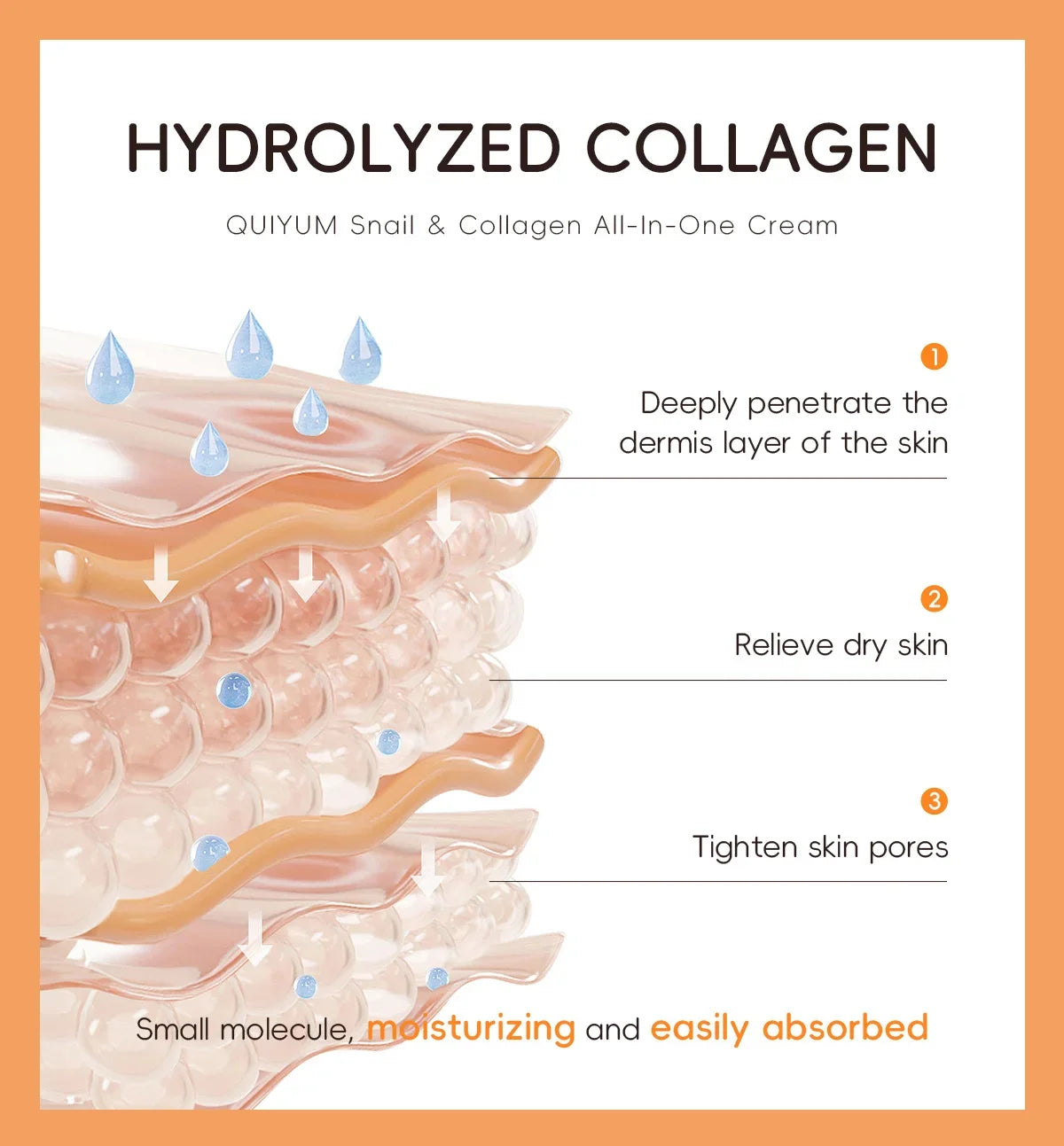 Quiyum 3 Step Set 97.5% Snail Mucin Collagen Hydrating Glowing Skin Korean Skincare