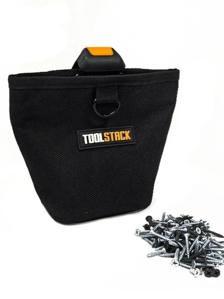 TOOLSTACK Nails Pouch High-Capacity Durable Waist Bag Nails & Screws Toolkit Waterproof Multifunctional Tools Package
