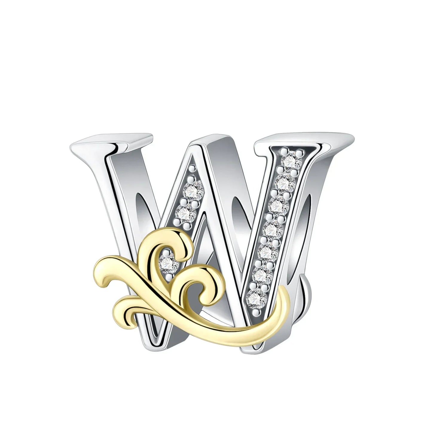 925 Sterling Silver  A-Z 26 English Letters Retro Fashion Pendant Fit Original Bracelet Charm Beads Necklace Diy Female Jewelry