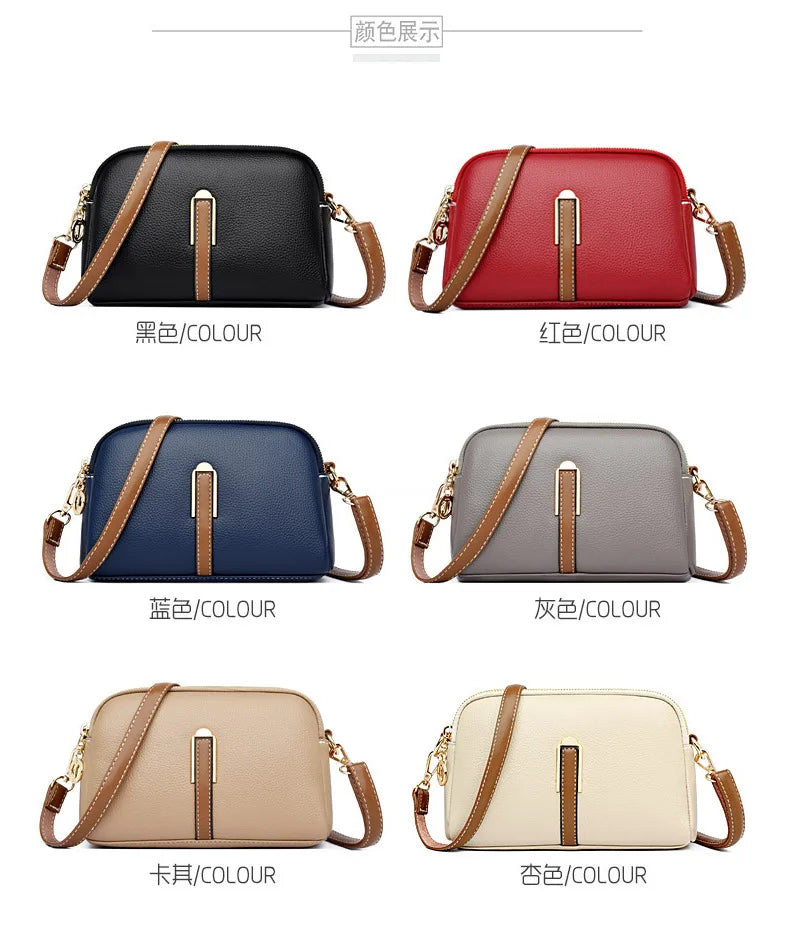 Women's bag 2025 new spring/summer shell bag, simple shoulder bag, zero wallet texture, western-style crossbody small bag