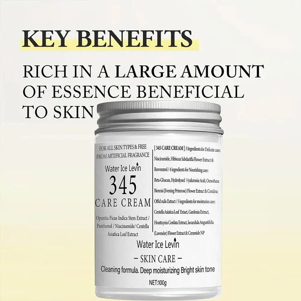 100g 345 Antioxidant Moisturizing Cream Hydrating Anti Aging Brightening Non Greasy Lightweight For All Sensitive Skin Care