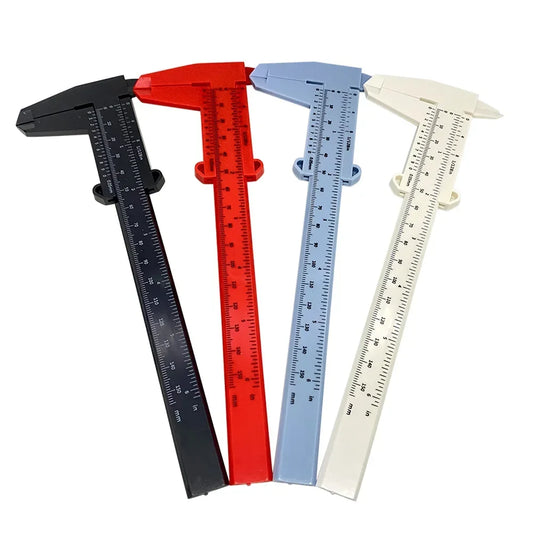 1pc Vernier Caliper 0-150mm Plastic Calipers Gauge Measuring Tools 150mm Vernier Caliper Aperture Depth Diameter Measure Tool