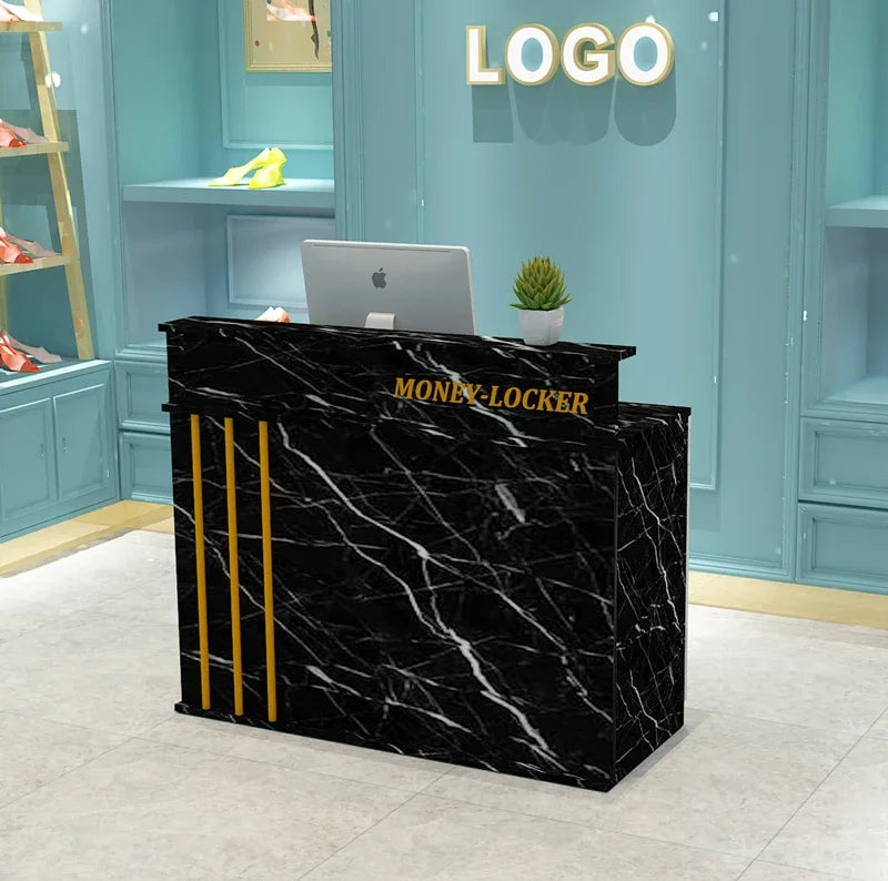 Modern Salon Bar Counter Simple Beauty Small Clinic Hair Salon Reception Desk Escritorio De Recepcion Commercial Furniture