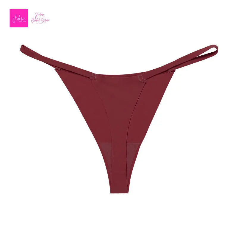 1 Pc Sexy Ladies T-back Underpants Silk Patchwork Stretch Thongs Womens G-string Panties Thong Lingerie Panties Women Thong