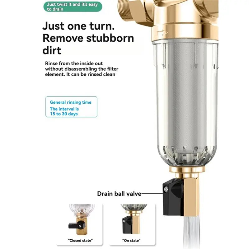 -November Copper Faucets Water Filter Under Sinks Pre-Filter For Tap Water Heater Home Kitchen Tap Supplies