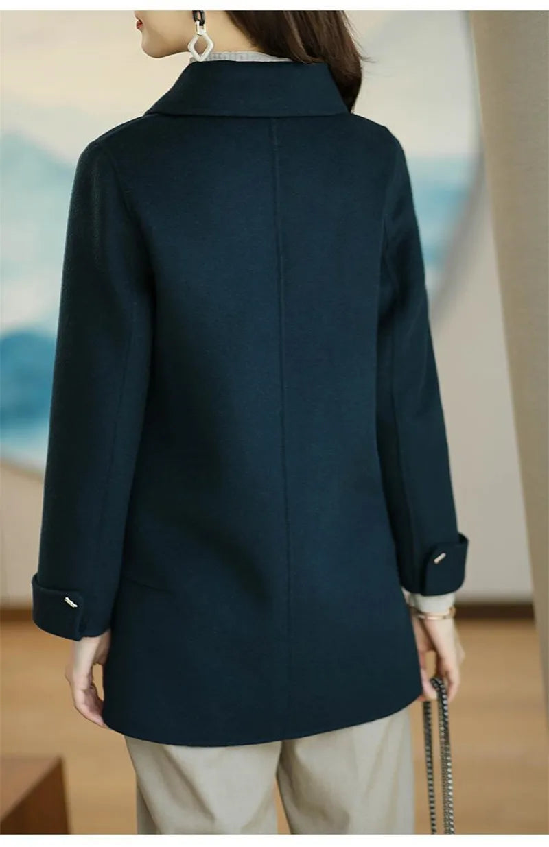 Woolen Coat New Women's Fashion Coat Autumn Winter 2025 Small Casual Woolen Jacket Slim Versatile Ladies High-grade Overcoat Top