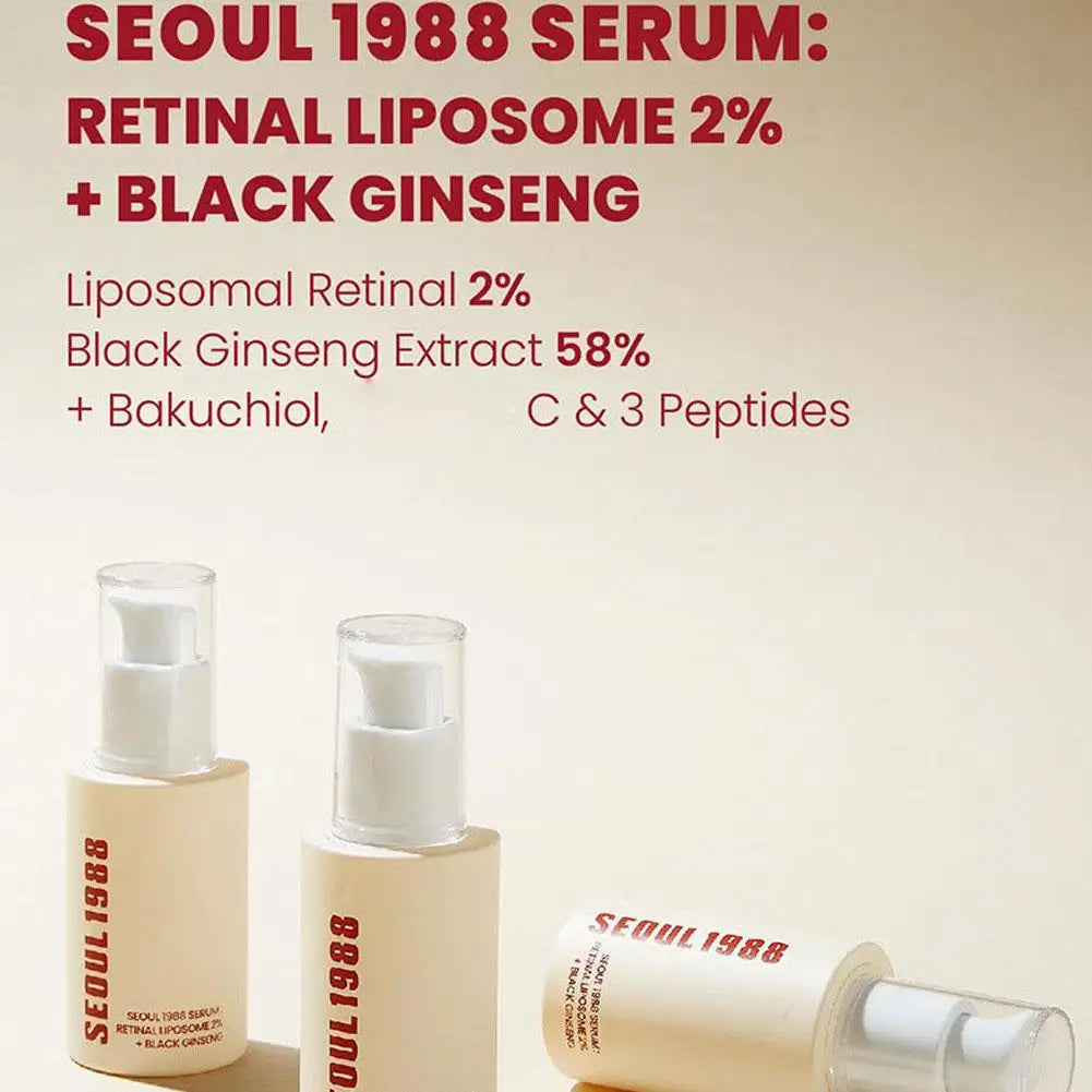 Seoul 1988 Moisturizing Eye Cream Niacinamide Retinoic Acid Ginseng Essence Firm Cream Lighten Fine Lines Deep Care Essence Set