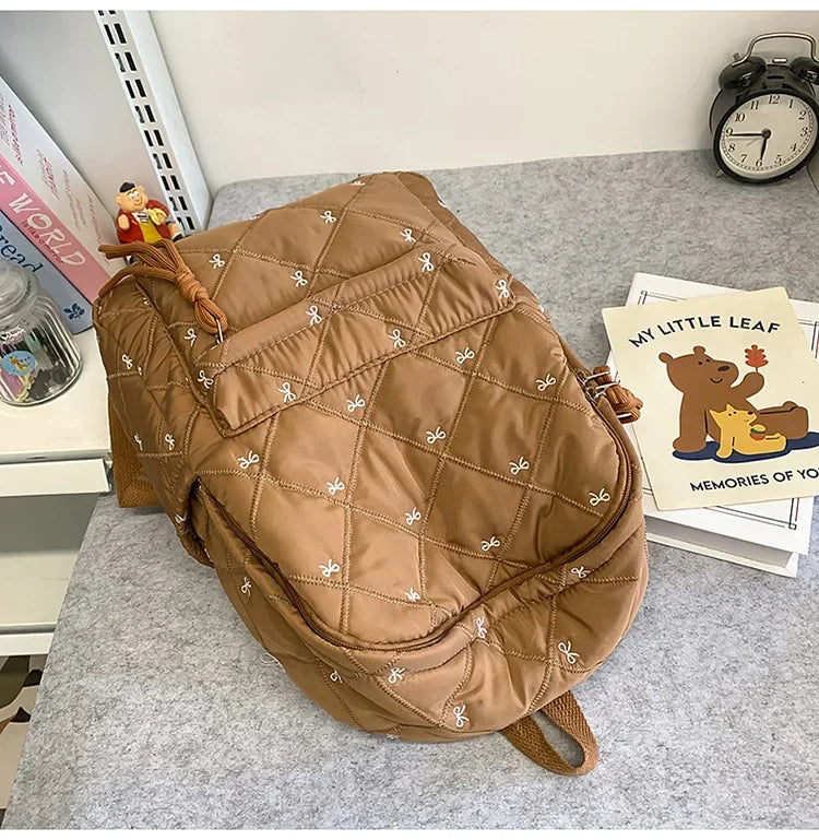 New Large Capacity Children's School Backpack Lightweight Bow Students Schoolbag School Bags Boys Girls Tutoring Bag Laptop Bag