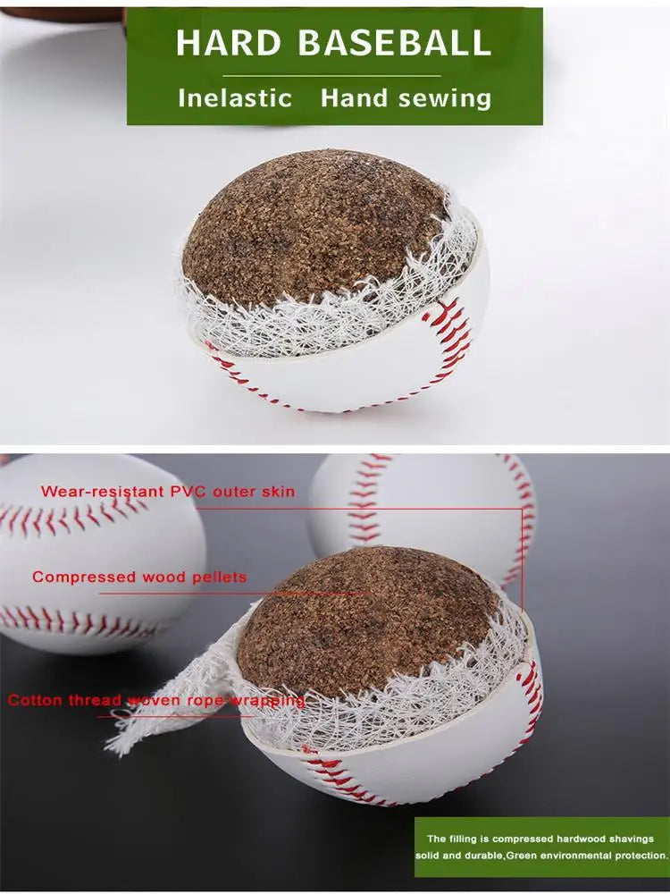 Baseball No. 9Softball Hardball Training Handmade Balls Fitness Products White Safety Kid Baseballs Men's Practice Team Game