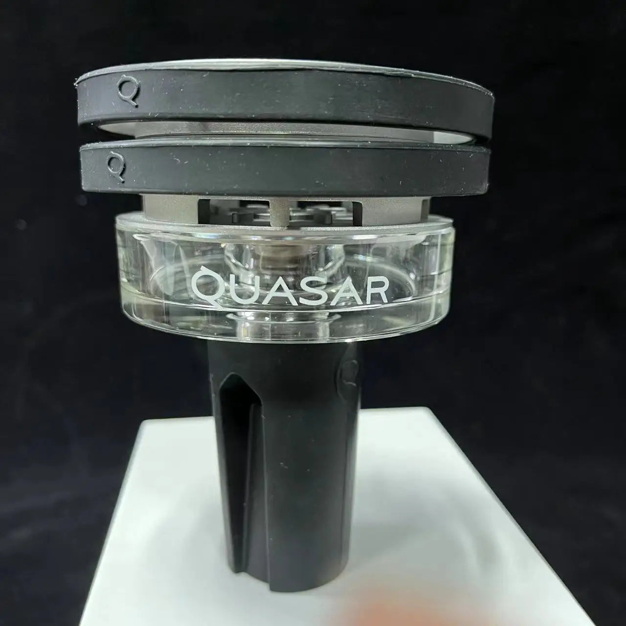Silicone Hookah Bowl Charcoal Tray & Borosilicate Glass Base QUASAR Premium Hookah Set French Luxury Gift Box for Shisha Chicha