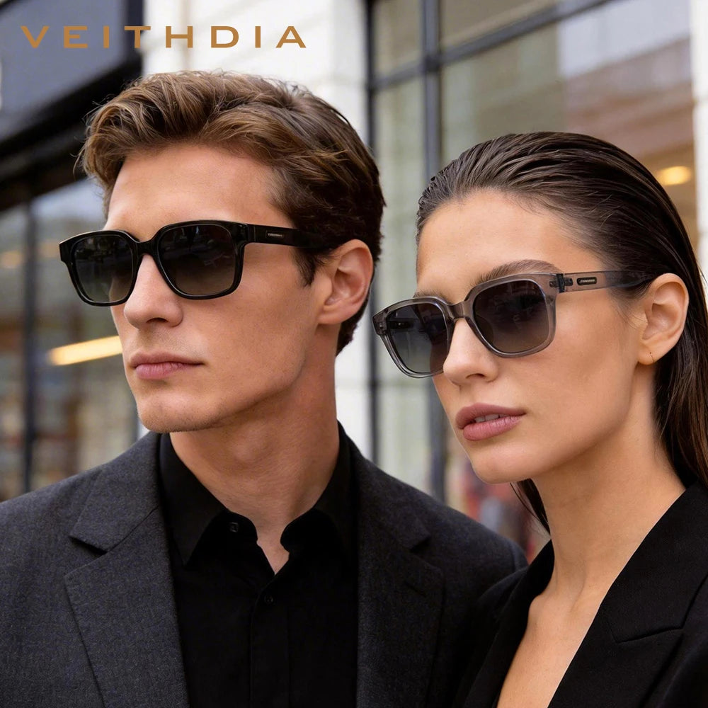 VEITHDIA Polarized Fashion Classic Sunglasses Photochromic Gradient UV400 Protection Outdoor Sun Glasses for Men And Women 7900