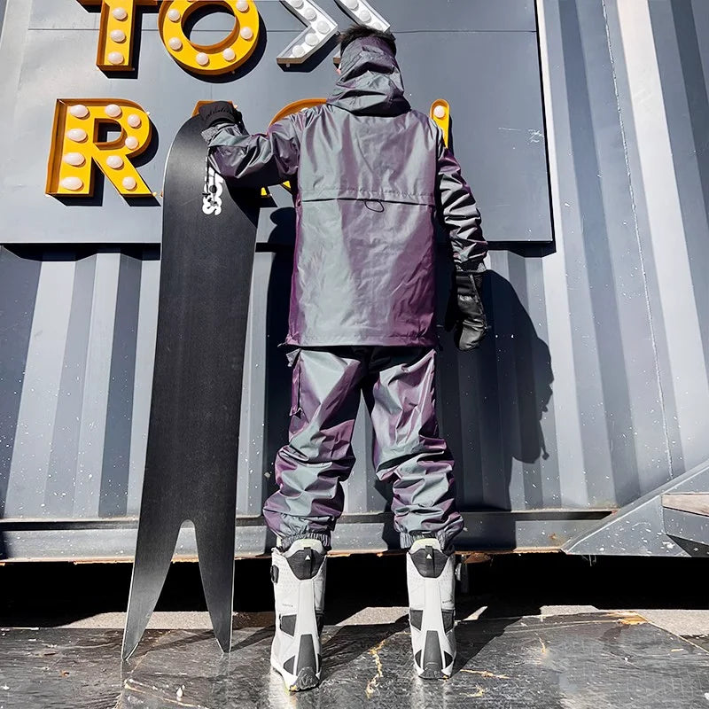 Ski Suit Set for Men and Women Windproof, Waterproof, Warm Jacket and Pants Complete Set of Snowboarding Gear High Quality