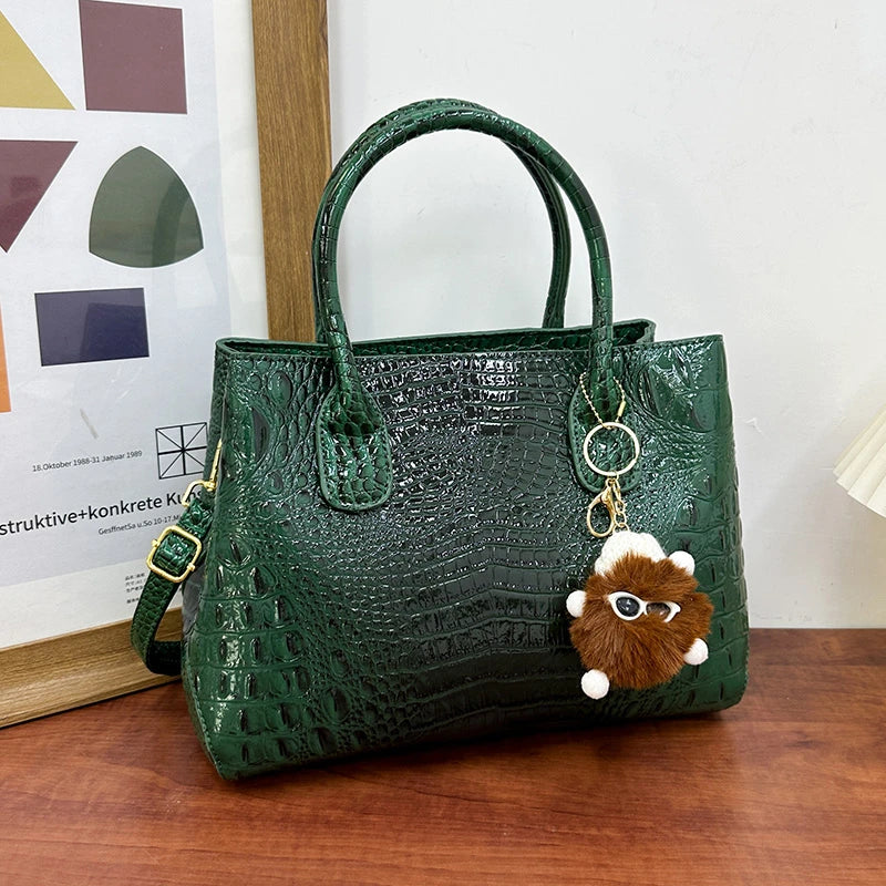 Ladies Quality Leather Shoulder Bags for Women 2026 Luxury Designer Handbags Classic Female Commute Fashion Large Capacity Tote