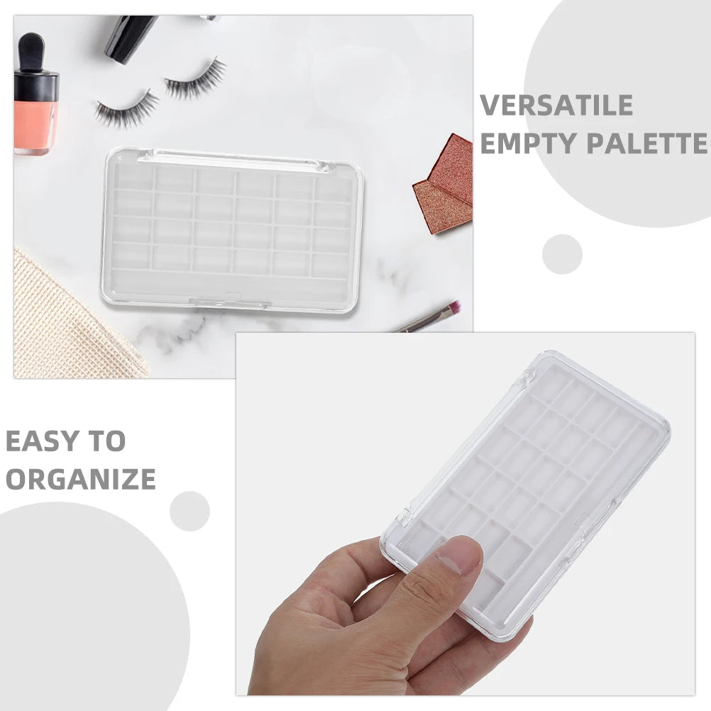 2pcs 24 Colors Empty Eyeshadow Palettes Diy Lipstick Case Powder Blush Storage Box Makeup Pan Sub-Packing Container Beauty Tools