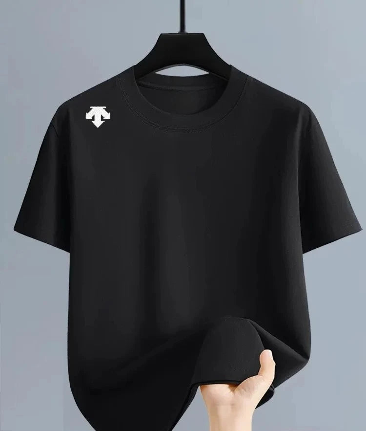 100% Pure Cotton Summer Men's Short-sleeved T-shirt Design High-quality Printed Fashionable Comfortable and Casual Sports Top