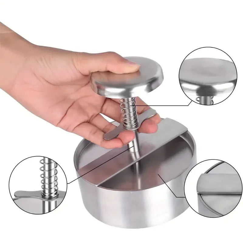 1PC Non-Stick Hamburger Patty Press,Cheeseburger Patty Maker Mold For Meat Beef Cheese Veggie,Burger Maker For Grill Griddle BBQ