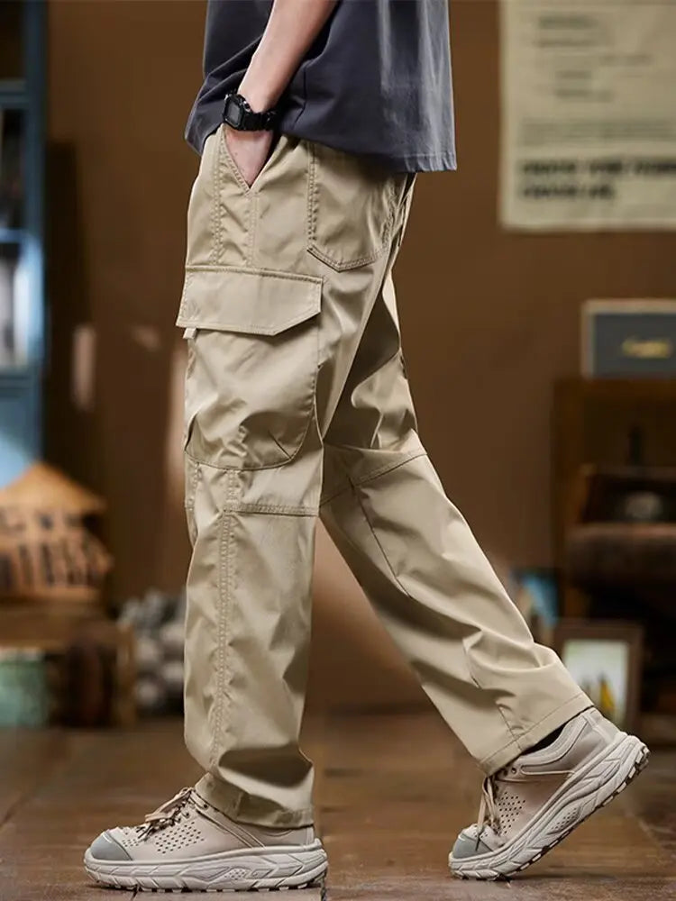 Working pants for men's new loose straight trousers for work wear-resistant and dirty American charge casual pants