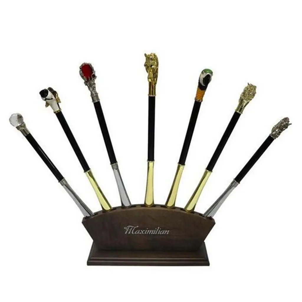 Long Metal Shoe Horn with Schima Wood Handle Solid Brass Animal Horse Head Long handle luxurious metal shoe horn Accessory
