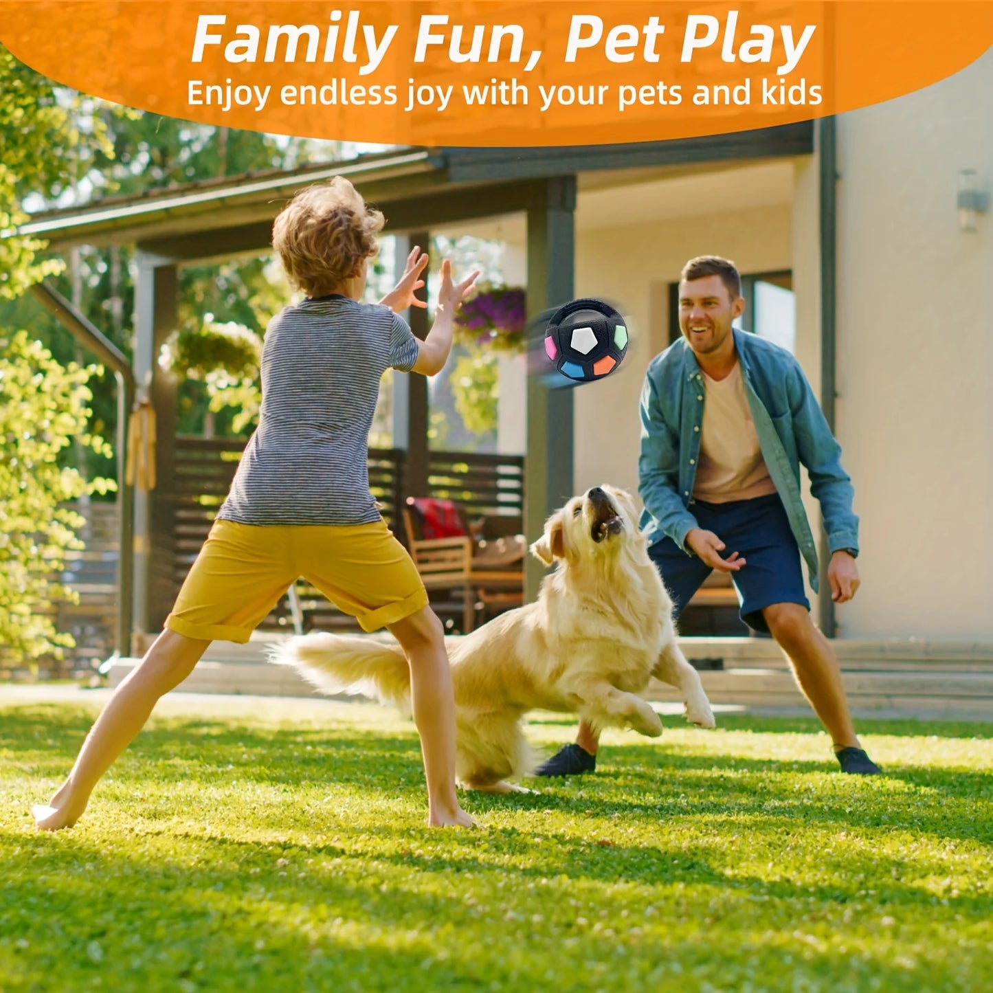 Pet Dog Toy Football Shape,Durable Rubber,Squeaky,Suitable for Medium to Large Breeds Interactive Pet Toy,Companion Toy for Pets