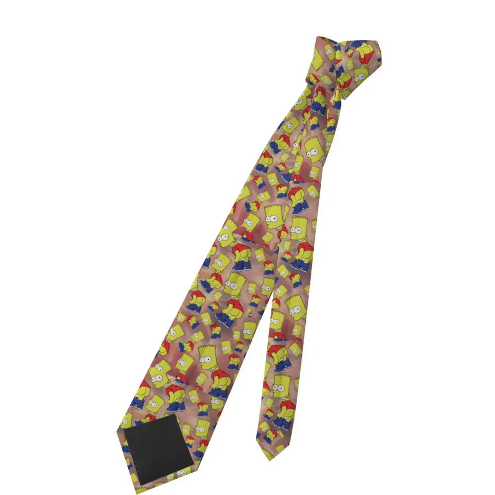 Personalized The S-Simpsones Homer Neck Ties Men Formal Silk Wedding Neckties
