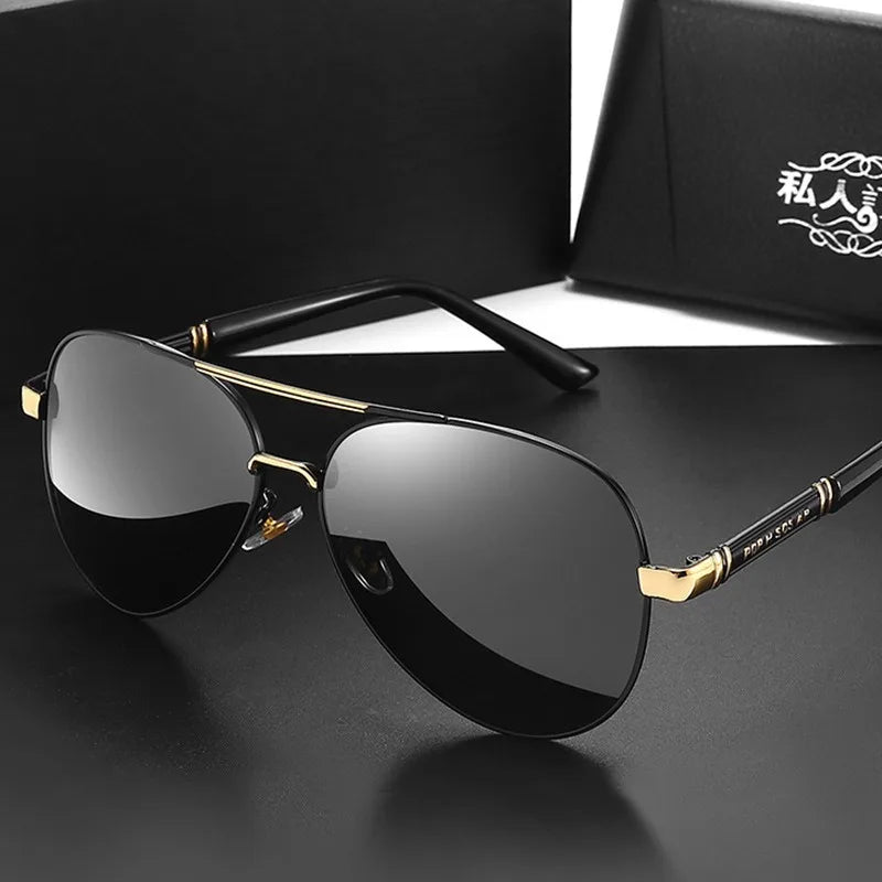 Polarized Sun Eyeglass Driving Sun Glasses for Men Women Classic Aviator Sunglasses UV Mirrored Lens Retro Shades