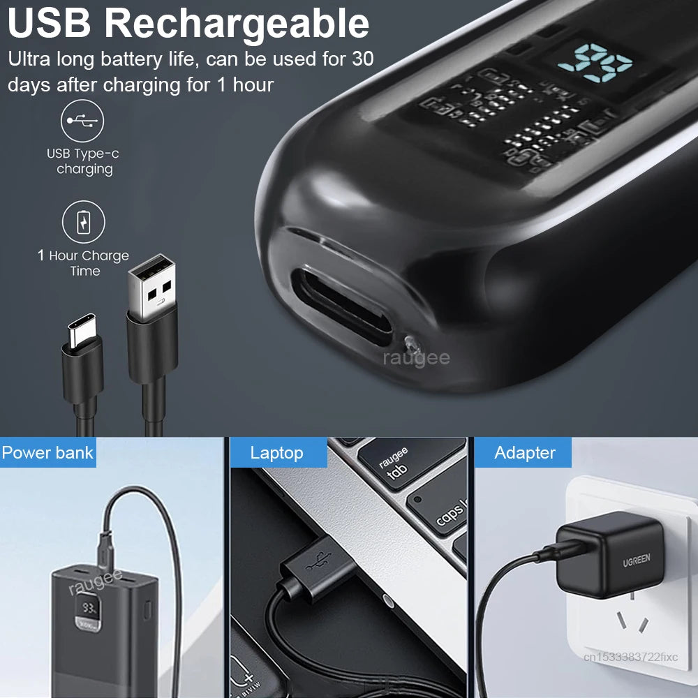 Nose Hair Trimmer for Men Portable Mini Nose Hair Remover USB Rechargeable Trimmer for Nose and Ears Electric Nose Hair Cutter