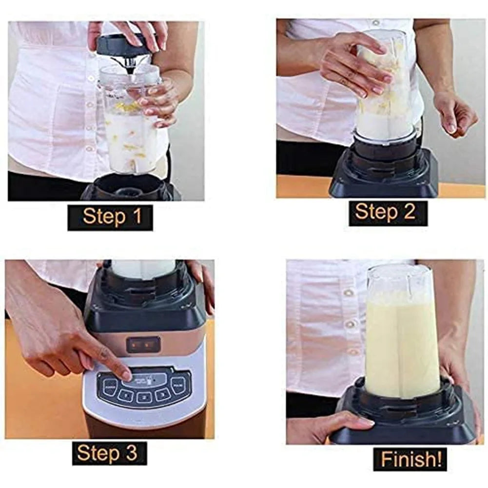 B58B-7 Fins Blender Blade Replacement Compatible For Nutri Ninja BL450 Auto IQ Pro Cups For Ninja Blender Replacement Parts