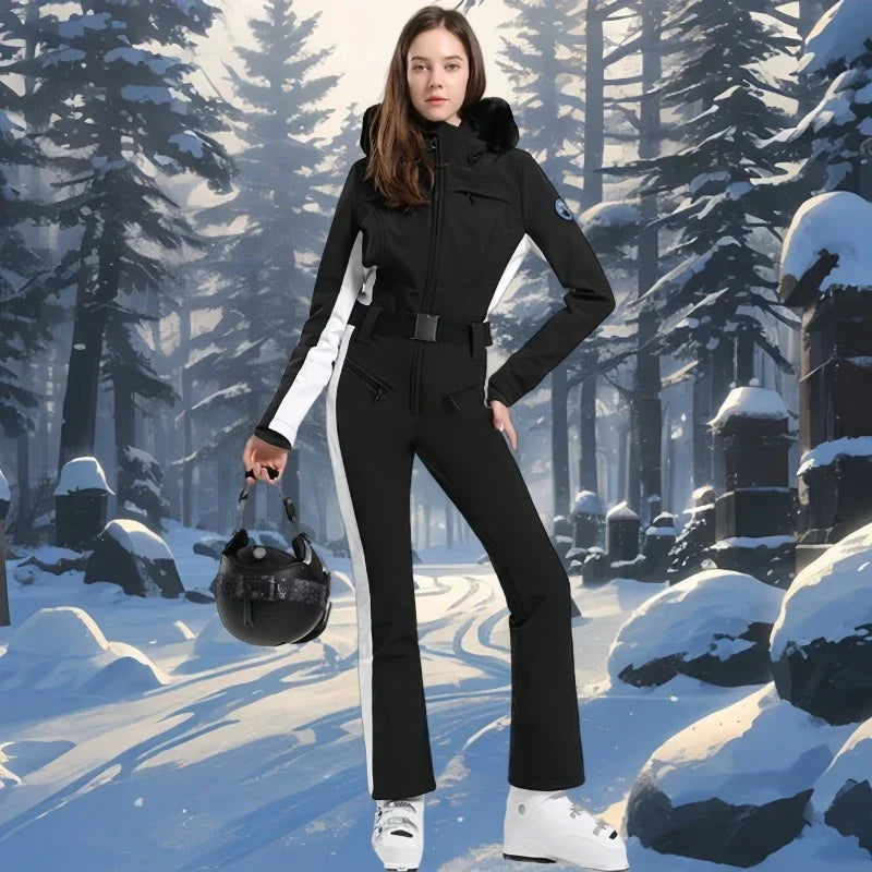 Skiing Suites 2025 Winter Snowboard Wear Outdoor Sports Overalls New 1PS Warm Female Ski Clothing Windproof Waterproof Jumpsuits