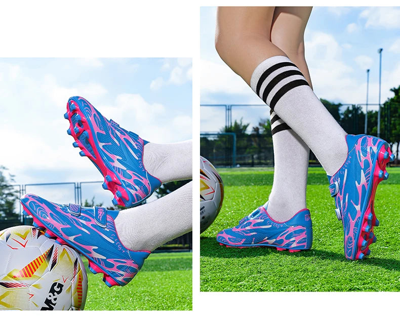 Kids Soccer Shoes School Football Boots Professional Cleats Grass Training Sport Footwear Boys Outdoor Futsal Soocer Boots 28-38