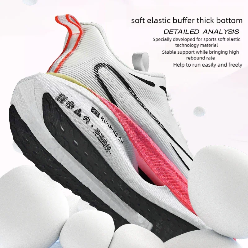 Running Shoes Men High Quality Full Palm Carbon Plate Cushion Professional Training Shoes Lightweight Wear-Resistant Sneakers