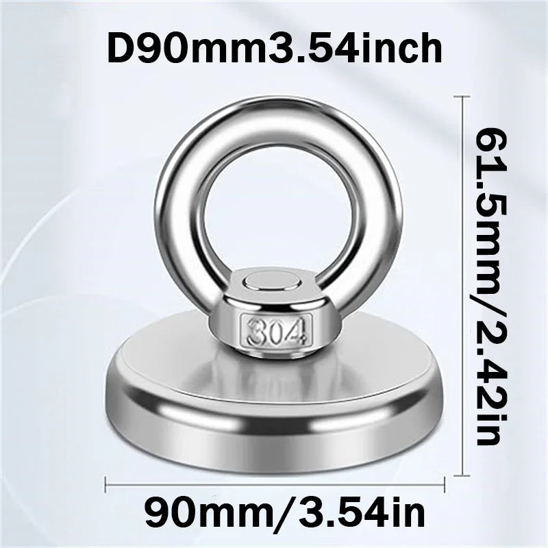 SNJ60/70/75/80/90 Pull Force strong Heavy Duty Search Magnet For River Fishing,widely use for lake,sea,home,office,outdoors