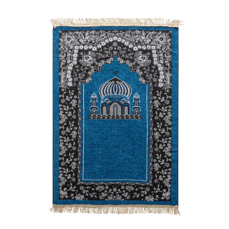 Muslim Prayer Rug Worship Kneel Printed Floor Mat Protable Travel Prayer Rugs Ramadan Gift Soft Islamic Prayer Rug Women Men