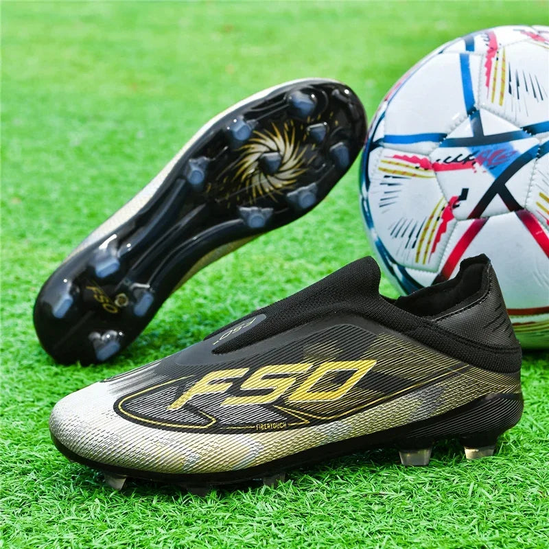 New Men Soccer Shoes High Ankle Breathable Football Boots Ultralight Futsal Non-Slip High-quality Sports Shoes Outdoor Match